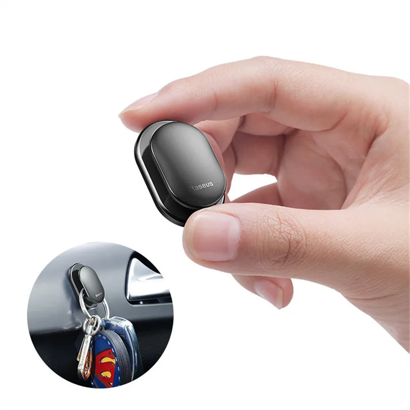 BASEUS, 4 шт., прочные крючки для автомобиля, органайзер, часть, USB кабель, ключ для хранения, самоклеющиеся крючки на стену, зажим для дома#3N11