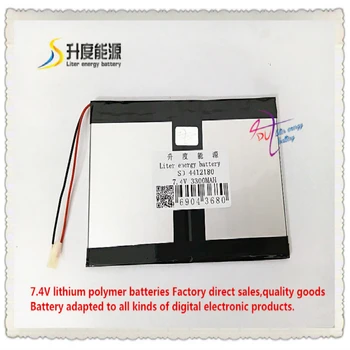 

7.4V 3300mAH 4412180 Polymer lithium ion / Li-ion battery for tablet pc GPS mp4 MP3 cell phone speaker