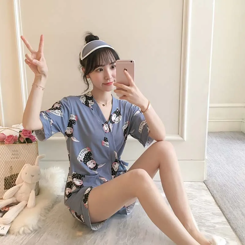 

3-5 # [According to Feminine] 2019 Spring 170 Grams Qmilch Kimono M -- XXL #