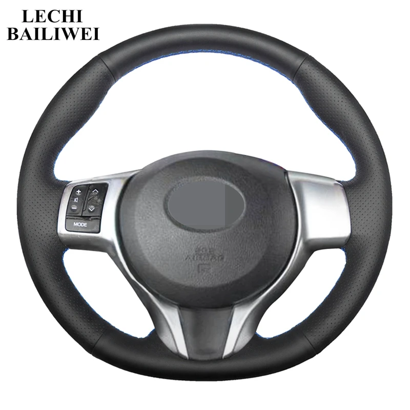 Чехол на руль из искусственной кожи для Toyota Yaris 2012 2018|Чехлы руль| |