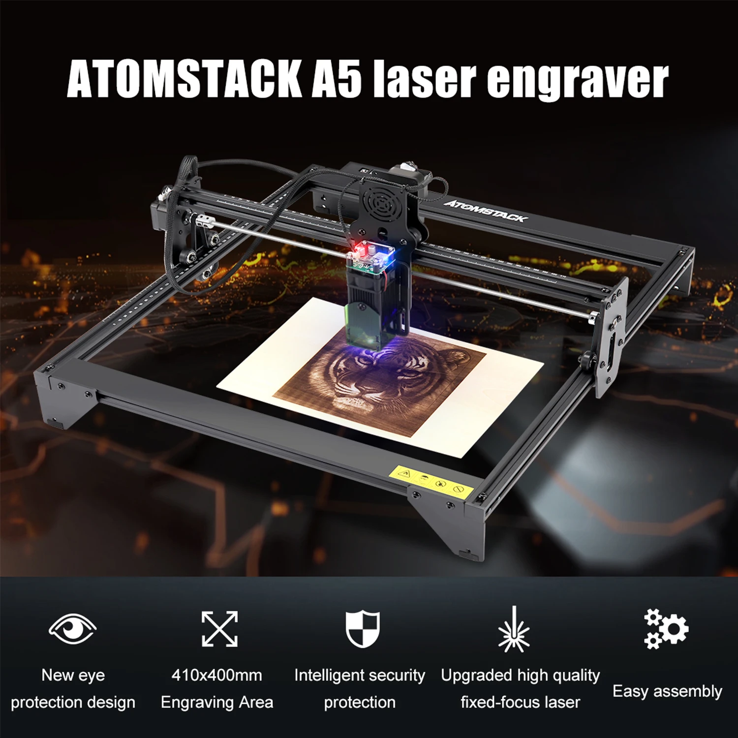 ATOMSTACK A5 Lasers Master 20W Lasers Engraving Machine Logo Graviermaschine CLA 
