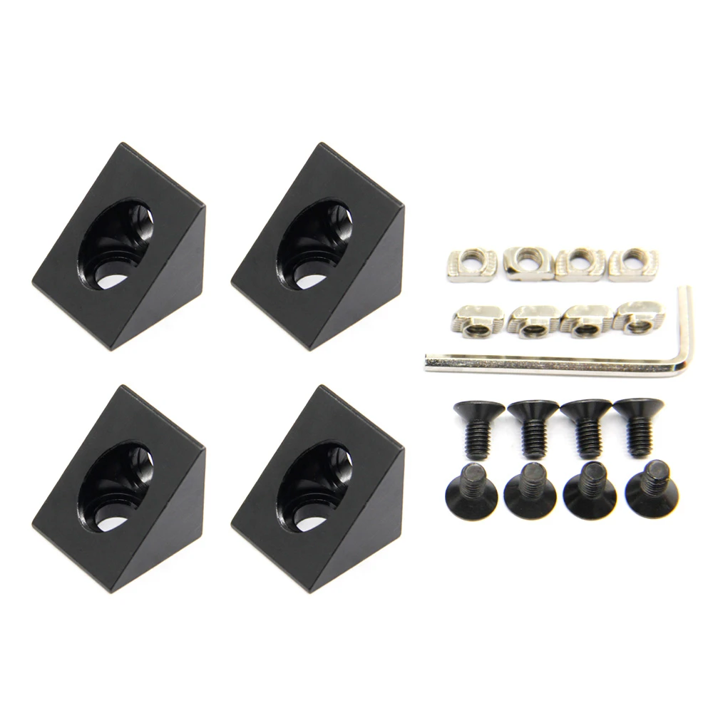 Extruded Aluminum Angle Sharp Corner Bracket Connector with Screws