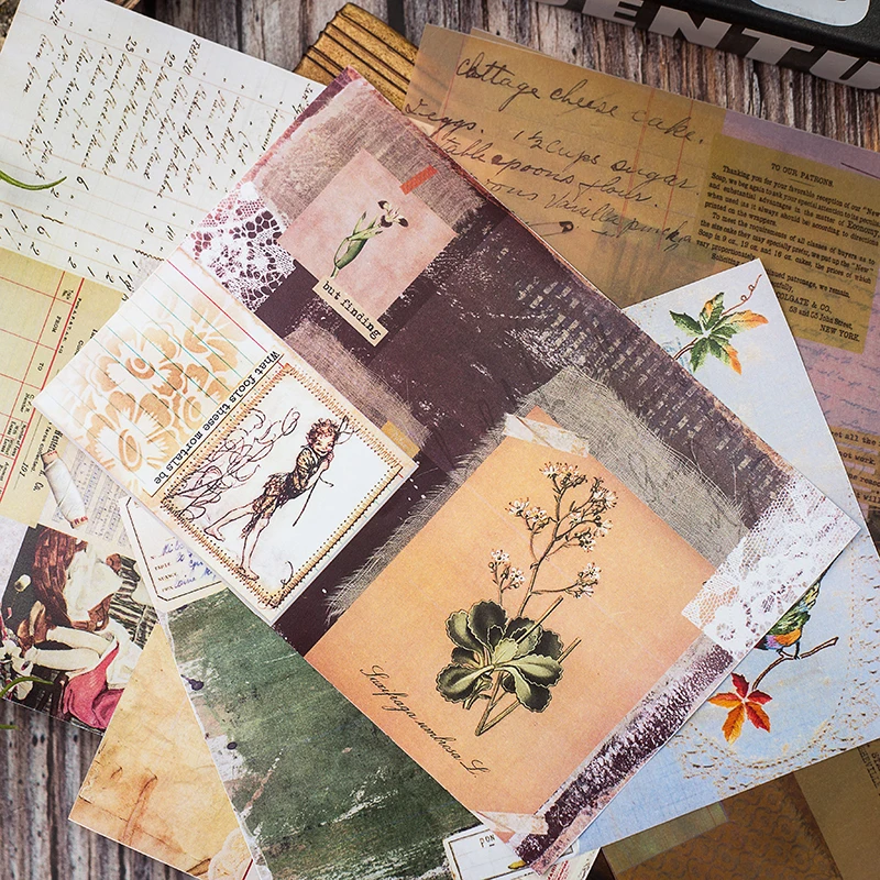 Vintage Pattern Vellum Paper For Scrap booking Happy Planner Card Making