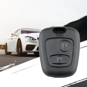 

2 Buttons Replacement Remote Blank Car Key Shell Fob Case For Peugeot 206 307 107 207 407 No Blade Auto Key Case