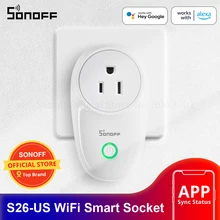 Sonoff S26 Wi-Fi Smart Steckdose Home Automation Zeitschaltuhr mit APP T2Z7 
