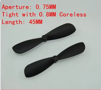 

Coreless motor 45MM small propeller shaft reverse paddle tight with 0.8MM DIY model aircraft remote control toy aircraft parts