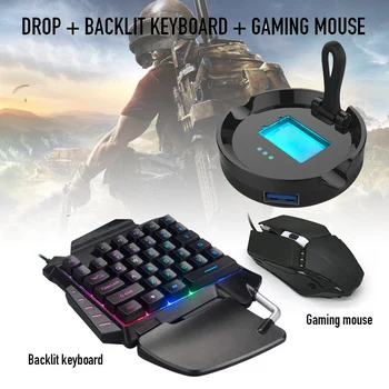 

Mobile Game Controller Adapter (w/) USB Keyboard Mobile Pubg Bluetooth Mouse Converter for Android/iOS In Stock Fast Shipping