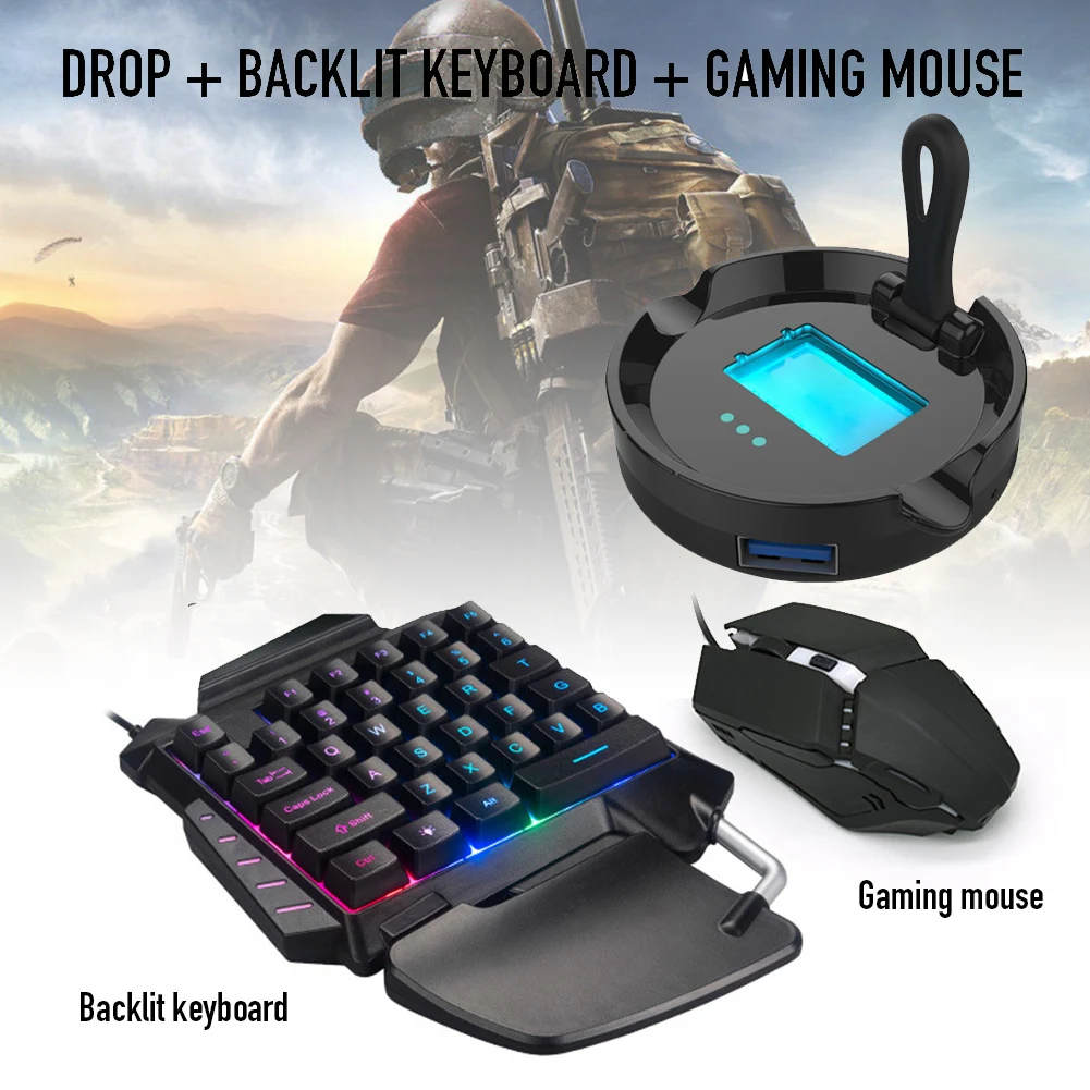 Мобильный игровой контроллер адаптер (w/) USB клавиатура мобильный Pubg Bluetooth мышь