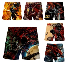 LIASOSO летние мужские и женские Джима Даунинг 3D принт аниме фильм Spawn шорты пляжные Фитнес хип хоп повседневные уличные спортивные штаны A312-13