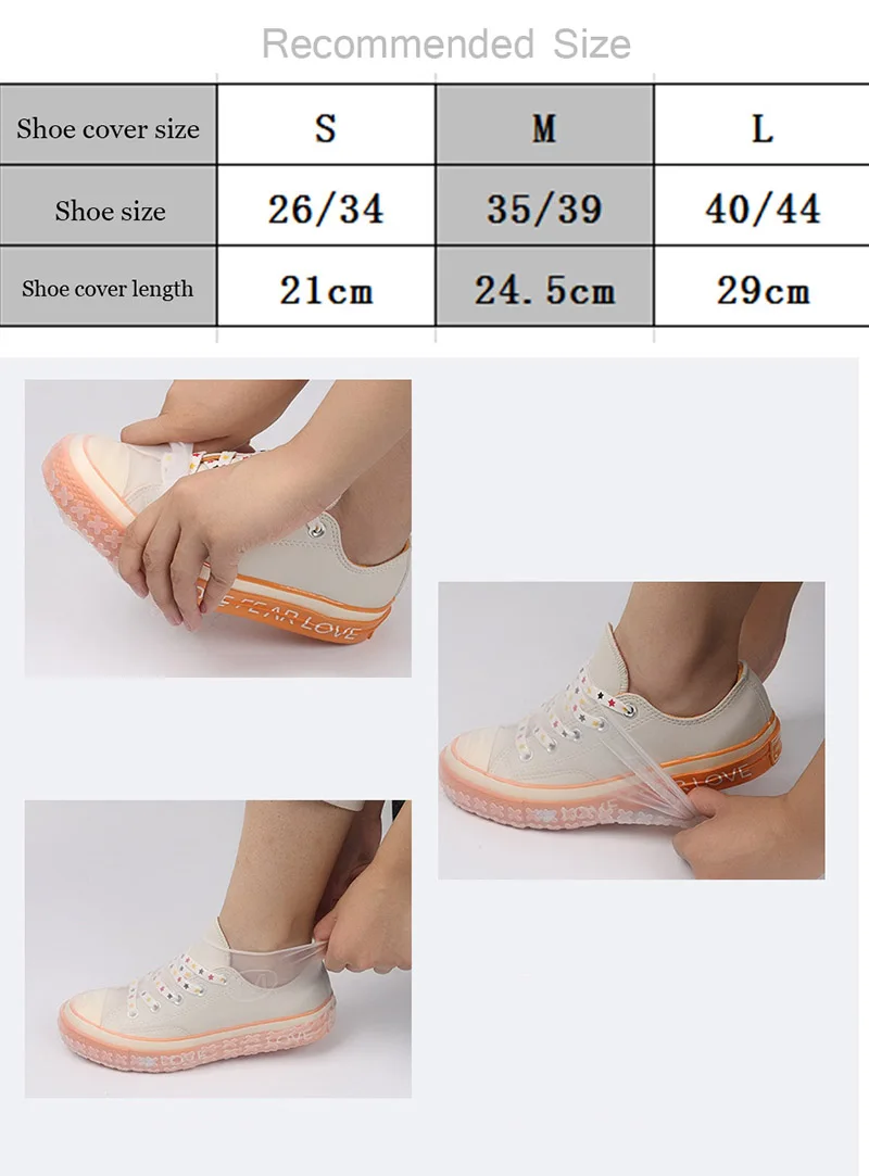 Waterproof Shoe Covers Cycling Rain Reusable Overshoes Elastic Shoe Covers Rainy Days Protect Shoes Accessories Dust Covers (1)