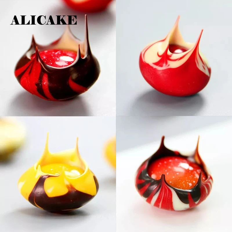 Cake baking mold cannoli tubes baking molds Volcano chocolate mold polycarbonate plastic for chocolate mould candy stand set bakery baking tools