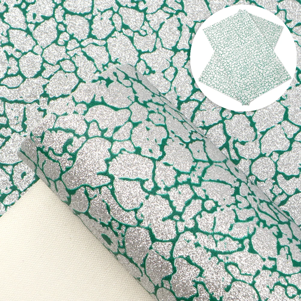 Геометрические узоры Тонкий блеск синтетическая кожа ткань искусственная кожа листы 20*34 см для сумки серьги DIY, 1Yc9197