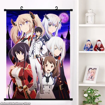 

Anime Maou Gakuin no Futekigousha Anos Voldigord Misha Necron Sasha Necron Wall Scroll Poster Wall Hanging Poster Home Decor