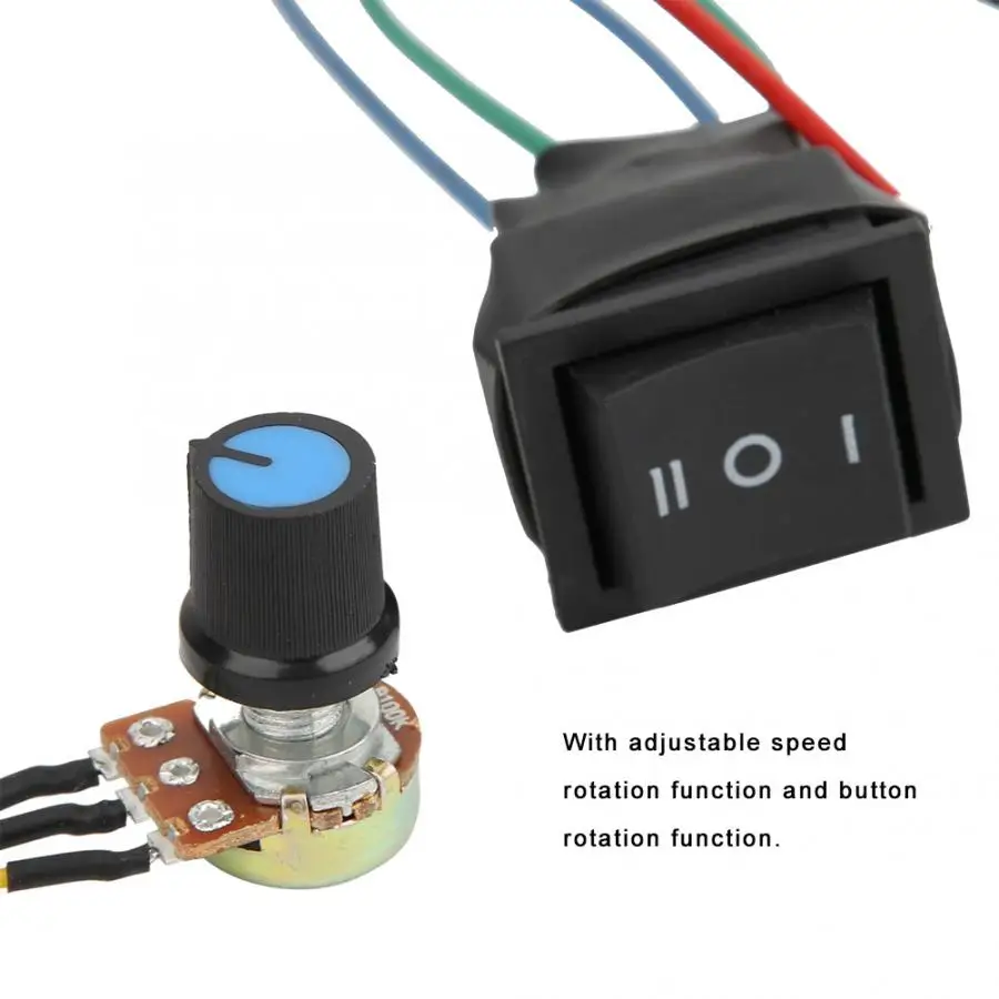 DC 9-60V 20A PWM DC контроллер двигателя плавная регулировка скорости двигателя Модуль Foward обратное вращение