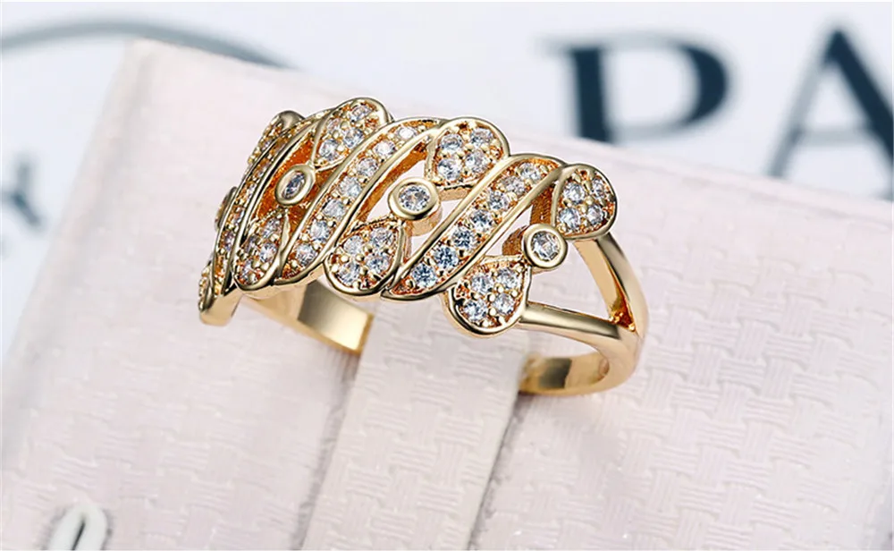 Кольца с драгоценными камнями из чистого циркона AAA для женщин, 18k золото, ювелирные изделия с кристаллами anillos mujer, бижутерия, модные аксессуары
