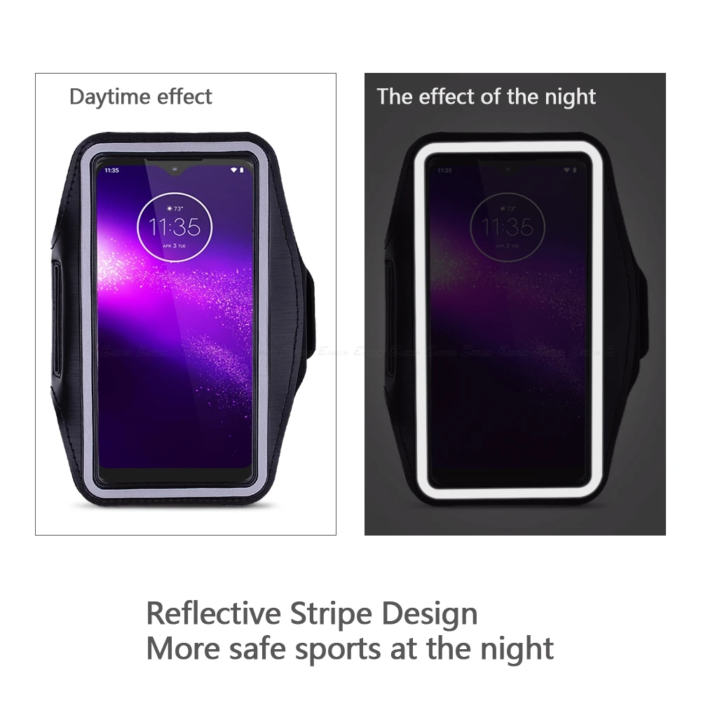 Чехол с повязкой на руку для Motorola Moto One 5G vision Action Macro Hyper Zoom Power Fusion Plus P30 Sport Running Gym Phone