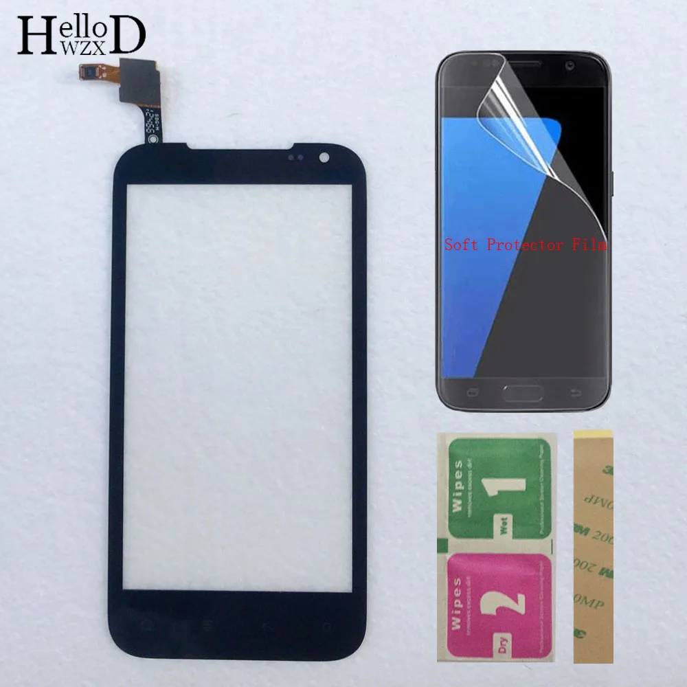 

4.5'' Touch Screen For Highscreen Blast Touch Screen Glass Digitizer Panel Front Glass Sensor Parts Wipes Protector Film