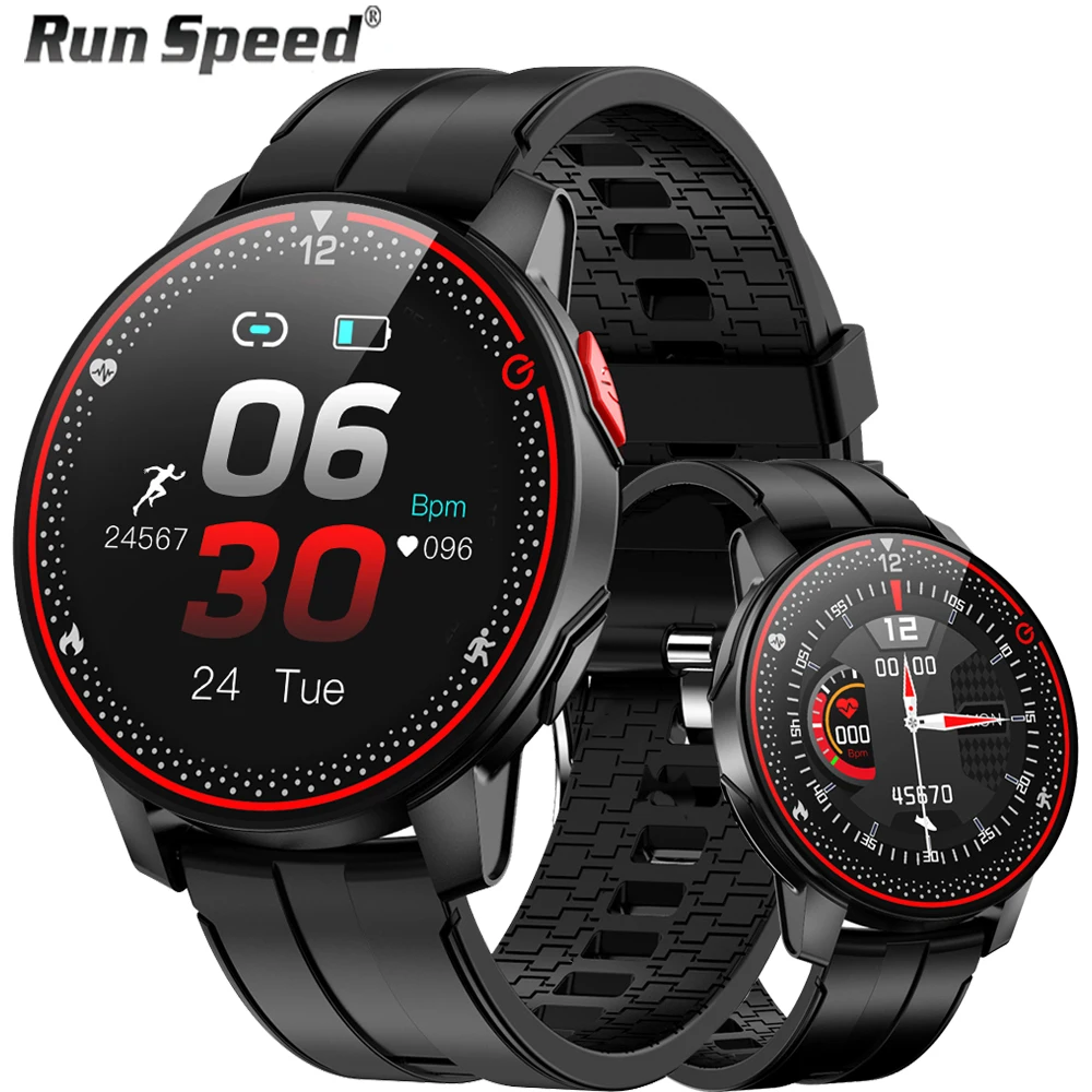 

RunSpeed R18 Smart Watch Men IP68 Waterproof Fitness Tracker Heart Rate Monitor 9 Sport Modes Smartwatch Women for Android IOS