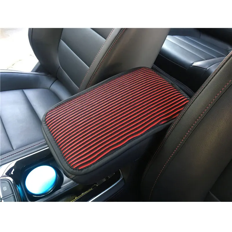 

Car Armrest Cover Universal Arm Rest Covers Set Linen Anti Slip Armrest Mat Pad Comfortable Car Interior Accessories 3 Colors