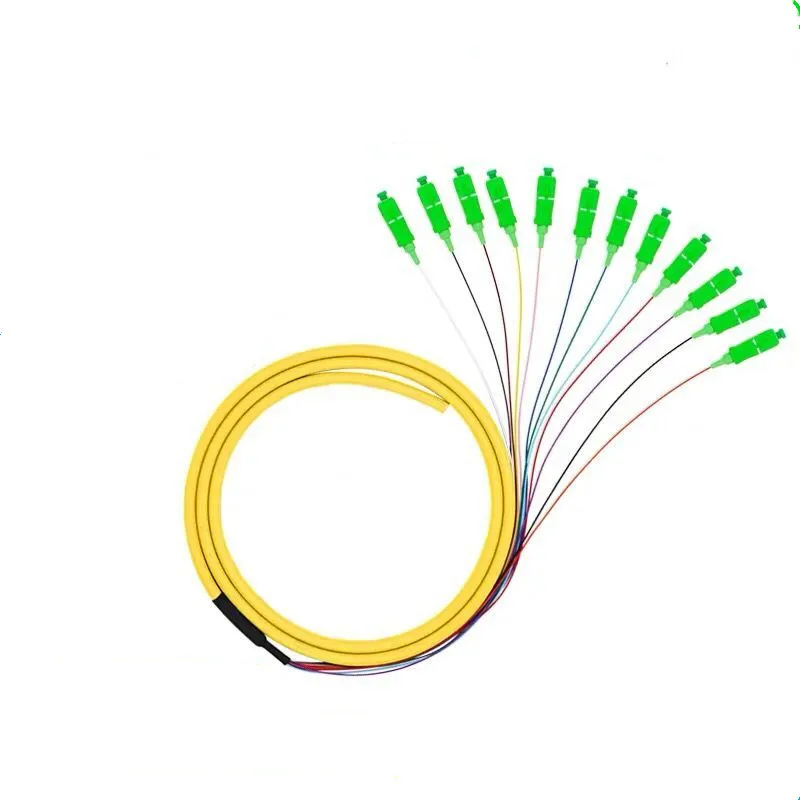 

12 core SC/APC pigtail fiber optic patch cord 0.9mm 1.5 meters