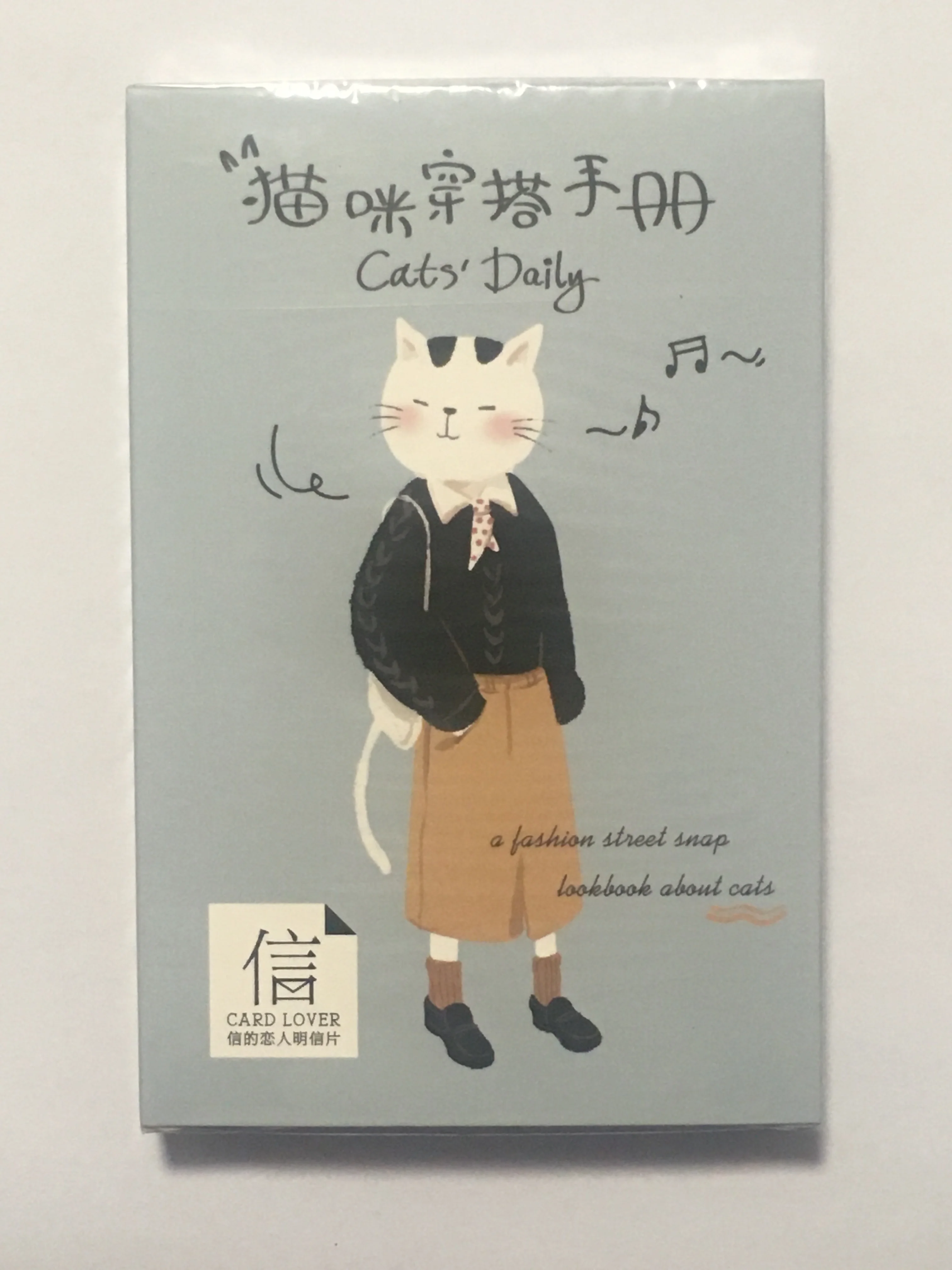 14,3 см * 9,3 см cat wear бумажная открытка (1 упаковка = 30 штук)