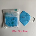 10Pcs Sky Blue