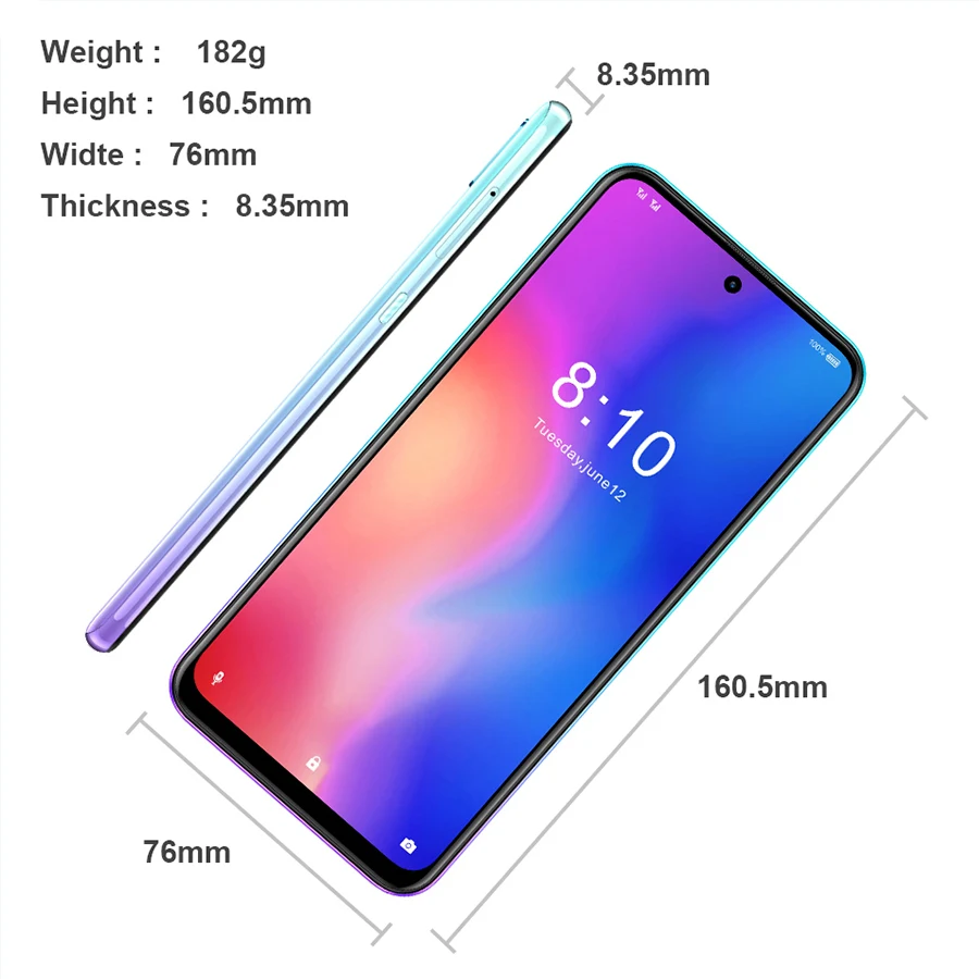 HOMTOM P30 pro Android 9,0 Helio P23 MTK6763 Восьмиядерный 4 Гб 64 Гб Смартфон 6,41 дюймов 4000 мАч 4G FDD-LTE стеклянный Чехол для мобильного телефона