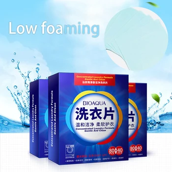 

120pcs New Formula Laundry Detergent Sheet Nano Concentrated Washing Powder Cleaning Product for Washing Machine Laundry Cleaner