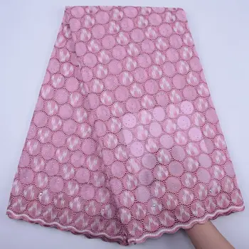 

High Quality Cotton Lace Fabric 2020 Latest Swiss Voile Lace With Stones Swiss Voile Lace In Switzerland For Party Dresses S1791