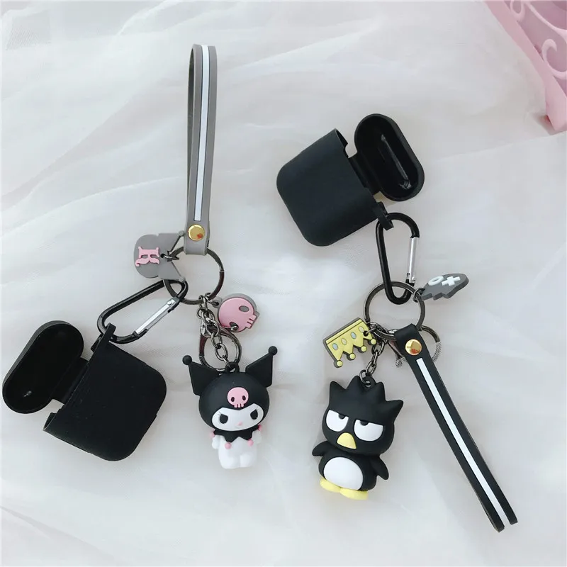 Японская Милая мультяшная гарнитура чехол для AirPods Cinnamoroll Melody Kuromi Buzz Toy беспроводной Bluetooth наушники чехол s с подвеской