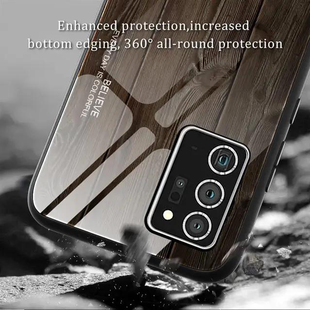 Funda Protectora De Vidrio Templado Para Samsung Galaxy S Fe Protector Con Patron De Madera Para Samsung S Fe 5g 4g Note Ultra Fundas Antigolpes Para Telefono Aliexpress