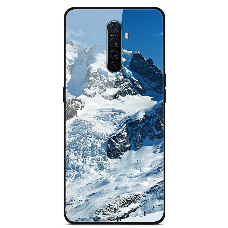 Для OPPO Realme X2 Pro Чехол из закаленного стекла чехол жесткая задняя крышка для телефона для OPPO Realme X2 Pro TPU бампер чехол s для RealmeX2 Pro - Цвет: 37