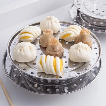 

Multi-functional Kitchen Tripod Steaming Plate Stainless Steel Steaming Rack Steamed Stuffed Bun Steamed Bread Steaming Rack Wat