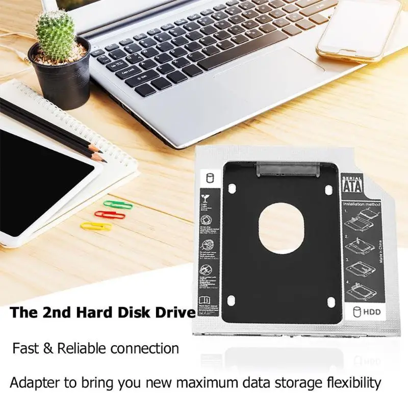 Жесткий диск Bay Универсальный 2,5 2-й 9,5 мм твердотельный накопитель HD SATA жесткий диск HDD Кассетный модуль-адаптер для Apple SuperDrive 2" 27" iMac