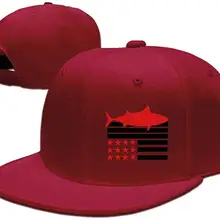 TSDFCAmerican флаг тунец унисекс Snapback Регулируемая плоская бейсболка