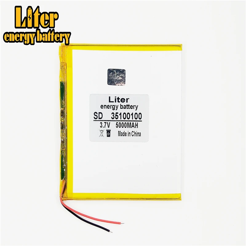 Литий ионный аккумулятор для планшета 3 7 В 5000 мАч 35100100|li-ion tablet|tablet polymer batterypolymer
