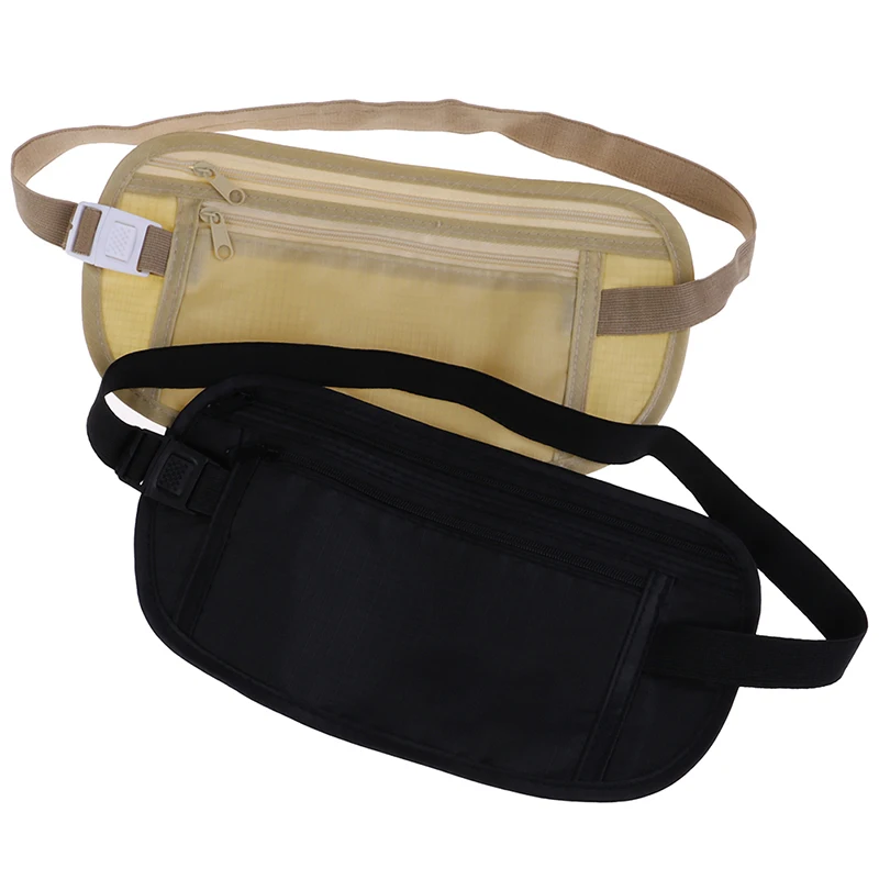 2Colors Invisible Travel Waist Packs Waist Pouch Hidden Security Wallet Gifts For Passport Money Belt Bag