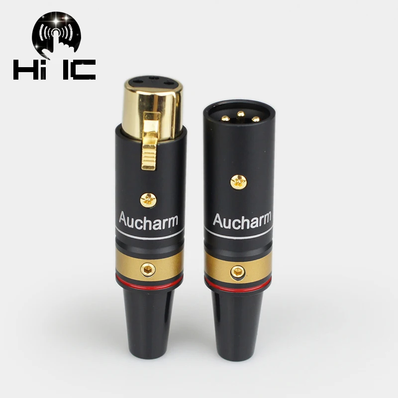 

Aluminum Shell Gilded Audio Adaptor XLR 3Pin Male/Female Audio Adapter Connector Converter HIFI Balance Cable