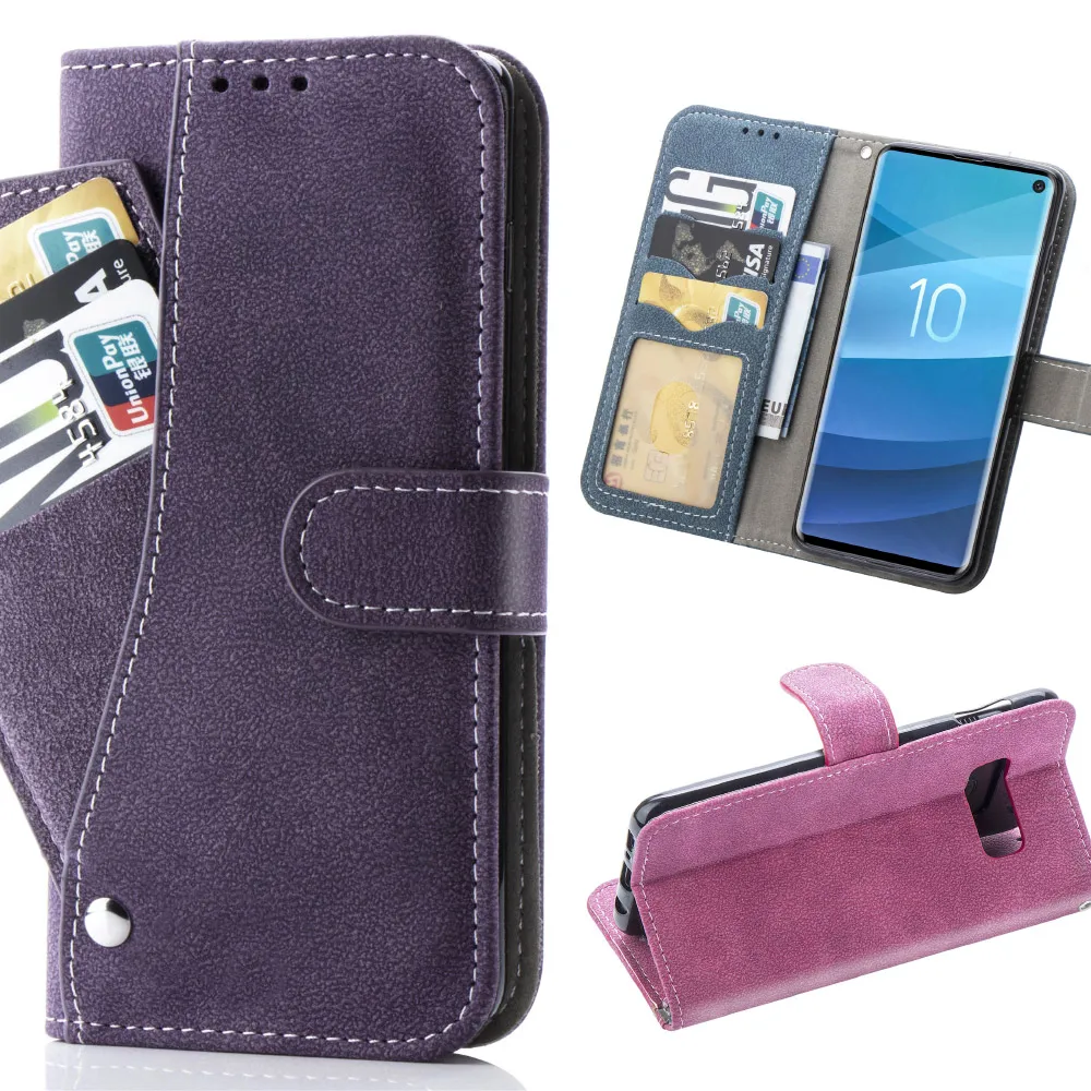 Матовый Scrub для Coque samsung Galaxy NOTE 10 PRO из искусственной кожи Подставка раскладной
