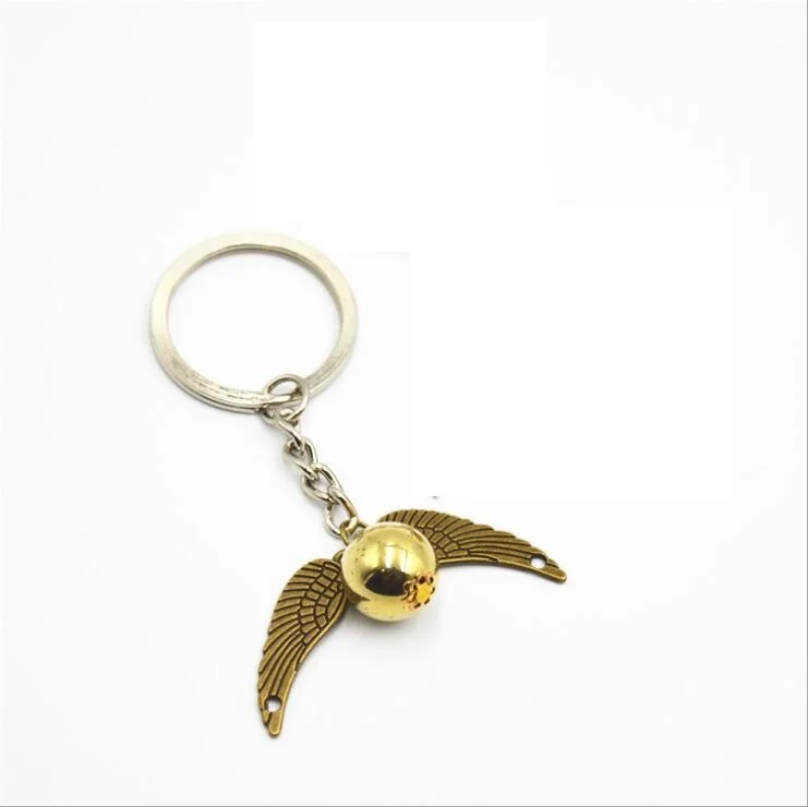Новое Золотое ожерелье snitch Золотое мухоловое ожерелье Quidditch snitch золотое ожерелье Harri Potter и Deathly havles - Цвет: Серый