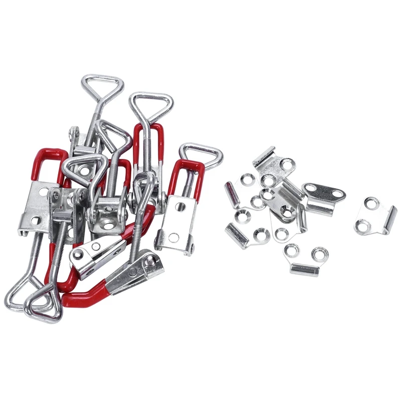 

Hot XD-8PCS Toggle Clamp 4001 Heavy Duty Hand Tool Quick Release Metal Holding Capacity Latch Type