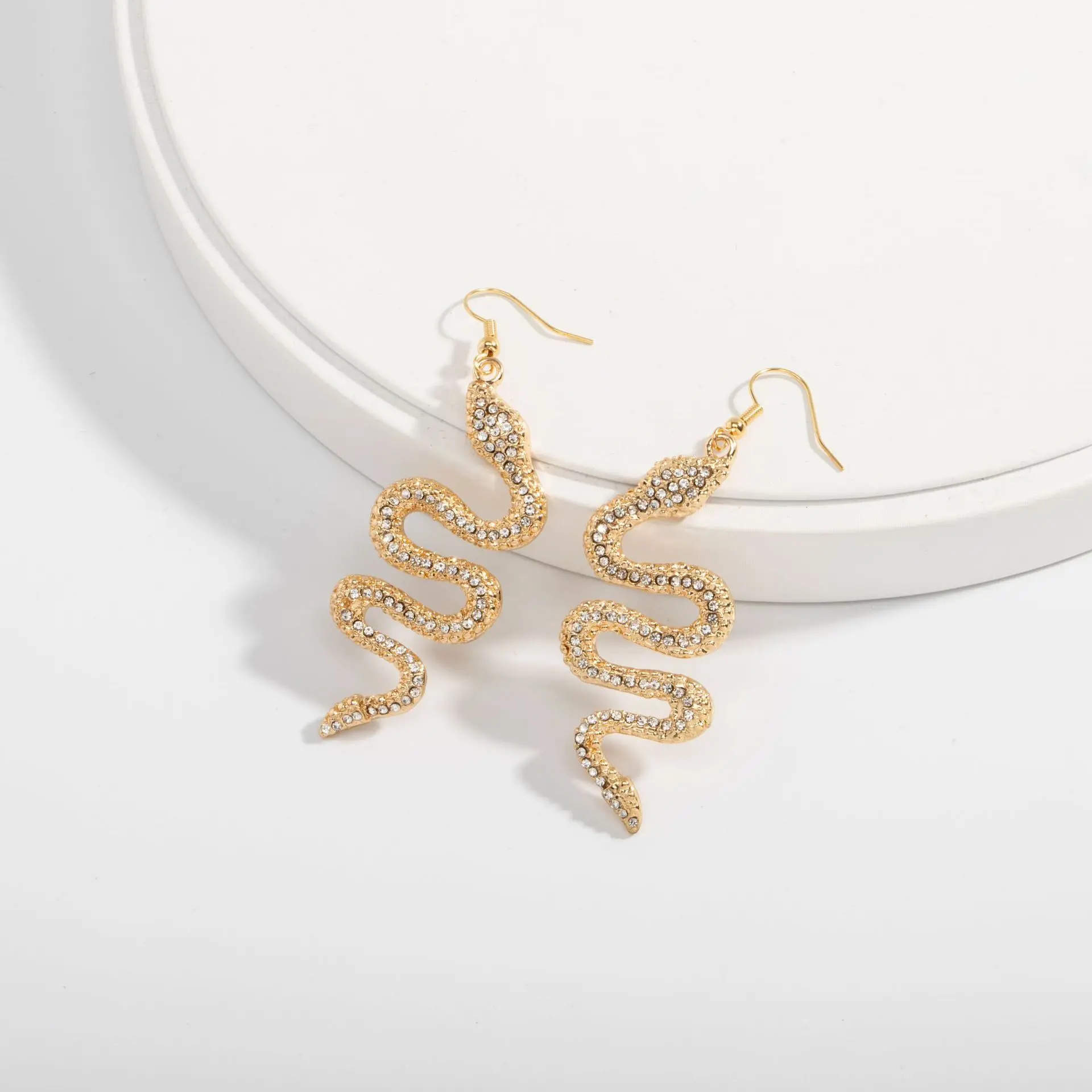 AH-ER84780 /TRACYSGER/ New European and American creative snake long personality fashion exaggerated earrings