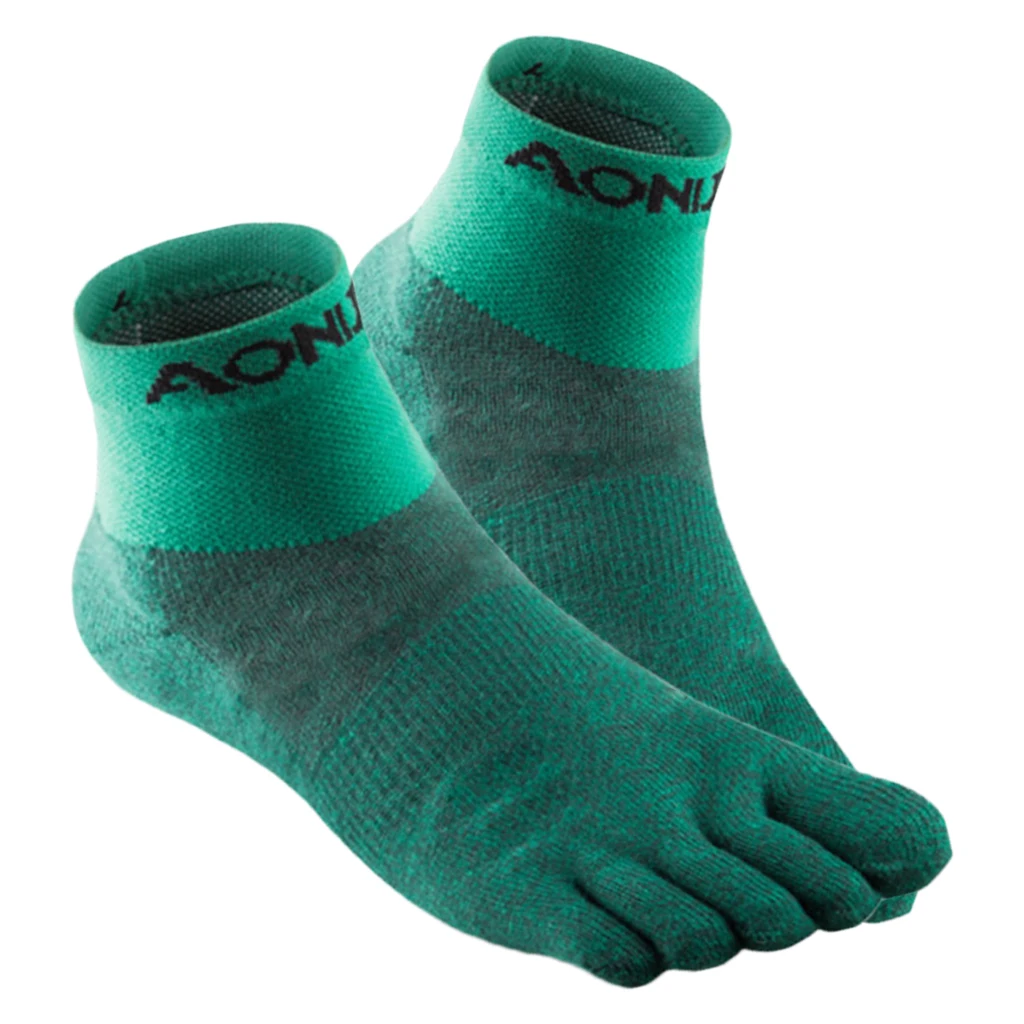 AONIJIE Unisex Sports Socks Lightweight Low Cut Athletic Toe Socks Outdoor Hiking Running Five-Finger Breathable Gym Toe Sock
