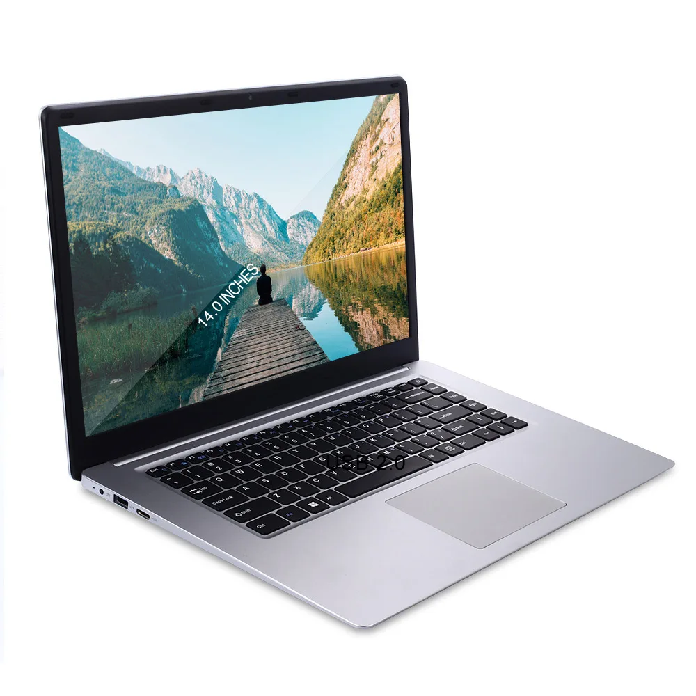 Newest 14" Ultra-thin Laptop Intel E8000 Quad Core 4G+64G SSD M.2 Computer WiFi Bluetooth HDMI Movie/Sport/Gamin Notebook