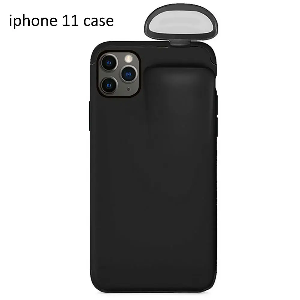Black 11 Конструкция «2 в 1 чехол из ТПУ и силикона с совместимый IP и для AirPods ящик для хранения с защитой от падения Анти-Царапины модные 55g мобильного телефона чехол - Цвет: Black 11