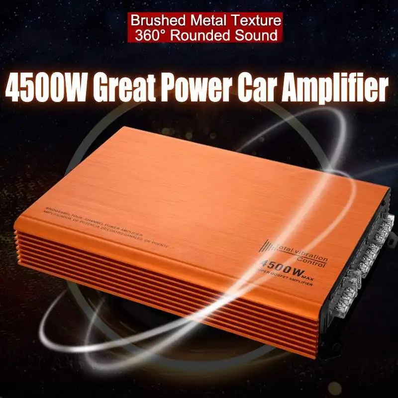 

Efficient 45000W 4 Channel Car Amplifier Speaker Vehicle Amplifier Power Stereo Amp Auto Audio Power Amplifier 12V