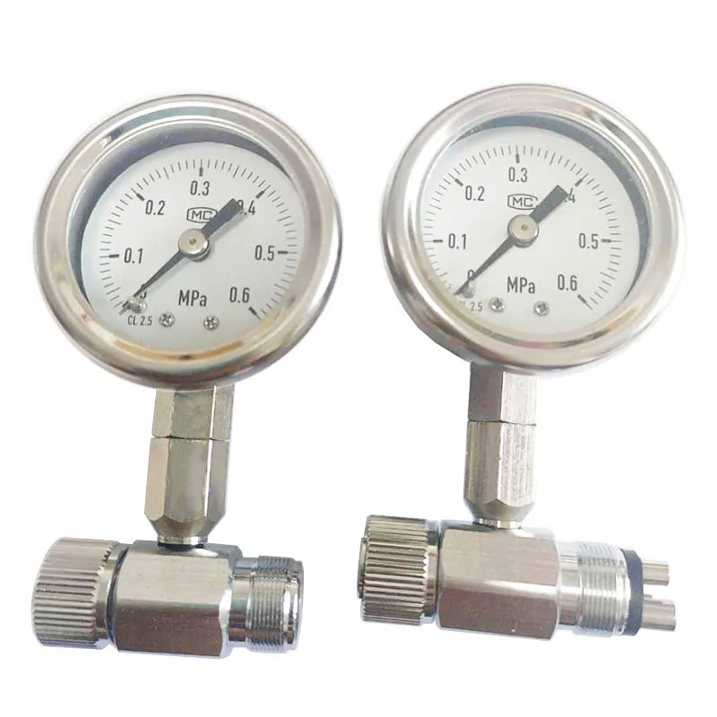 

2 pieces/set Dental Handpiece Manometer Air Pressure Detector Meter Tester Maintenance Repair Tools (2-hole/4-hole)