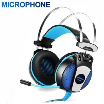 

On-ear Headphones 3.5mm Gaming Headset with Mic LED Headphones Surround For PC Laptop PS4 Xbox One Auriculares auriculares