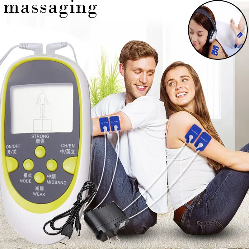 Microdermabrasion machine Muscle Stimulator Electronic 8 Electrodes Machine Pulse Massager Pain Relief D30916