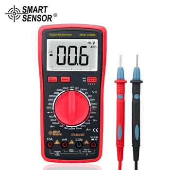 

Digital Multimeter NCV Voltmeter Ammeter True RMS AC/DC Voltage Current Capacitance Resistance Ohm Tester 6000 counts Flashlight